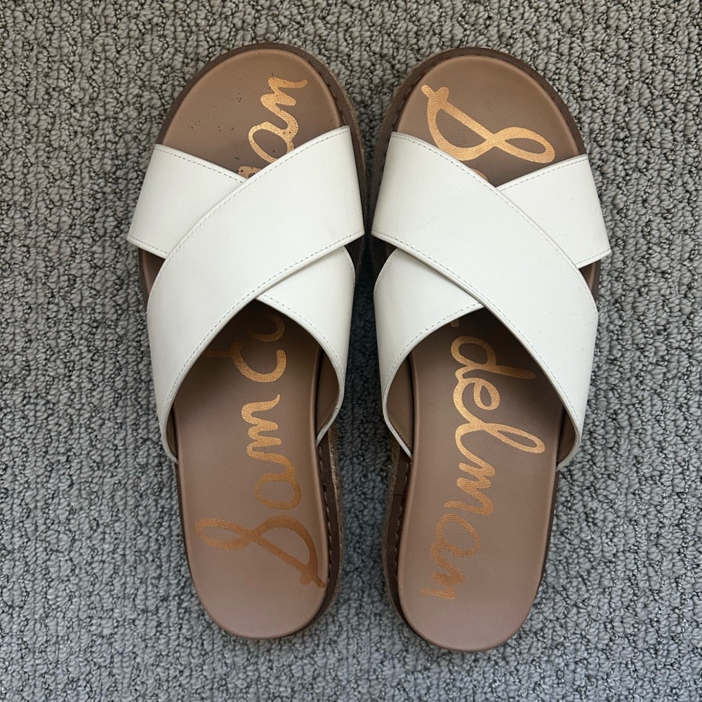 Sam Edelman Platform Sandals in Cream